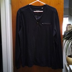 Guess Los Angeles Black Long Sleeve Tee Size XL